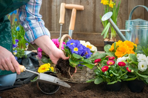 Professional landscaping services enhancing a Crouch End property